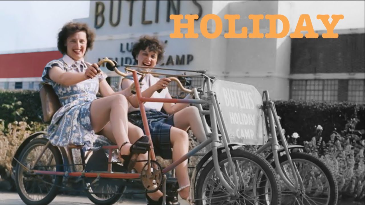 Vacations on the Road 1920s to 1950s (Colorized)