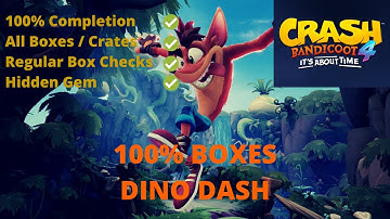 Dino Dash 100% | Walkthrough | Crash Bandicoot 4 | It
