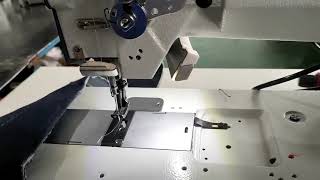 ZY4410-D4 Heavy-Duty Compound Feed Lockstitch Machine | Test for Thick Leather &amp; Multi-Layer Fabrics
