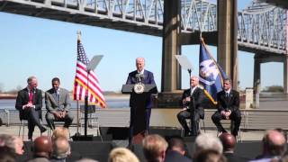 Vice President Joe Biden visits Port of New Orleans