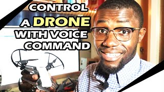 Control a TELLO DRONE with voice command using AI and computer vision