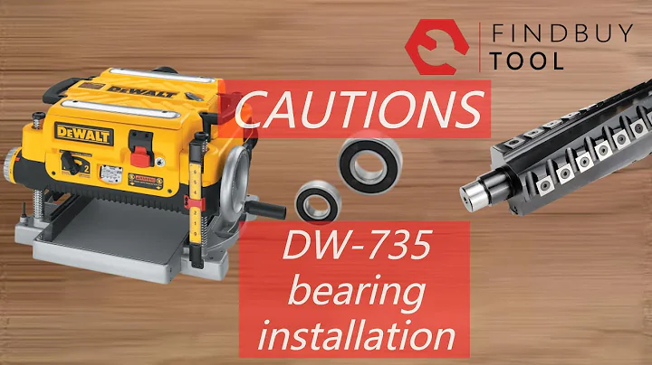 Dewalt 735 helical cutter head bearing installation