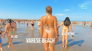 4K BEACH WALK VARESE BEACH ARGENTINA in Vacations Day🏖️