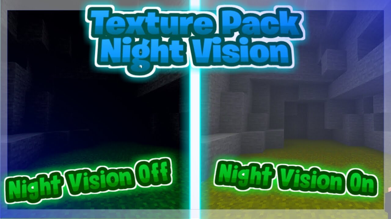 NIGHT VISION TEXTURE PACK 1.16+ YouTube