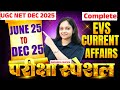 UGC NET EVS Current Affairs 2025 | UGC NET EVS Paper 2 Marathon | UGC NET EVS By Anshika Pandey