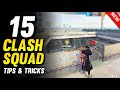 TOP 15 CLASH SQUAD TIPS AND TRICKS IN FREE FIRE | BEST HIDDEN PLACES TO WIN EVERY CLASH SQUAD MATCH