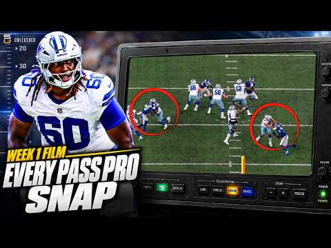 Cowboys vs Giants: Every Dallas Pass Protection Snap vs New York | Week 1 Film