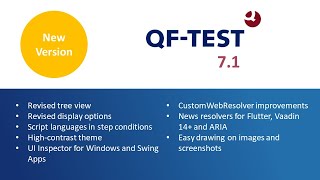 QF-Test Version 7.1 Highlights with new display options, resolvers and more Profile