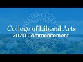 College of Liberal Arts 2020 Virtual Commencement Ceremony