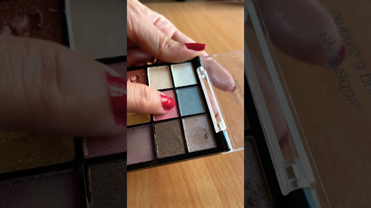 Shimmer Golden Pink Rose gold eyeshadow swatch test 