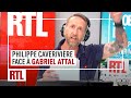 Philippe caverivire face  gabriel attal