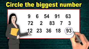 Circle The Biggest Number || Biggest Number Activity For Kids || Bigger Number || Rjelina