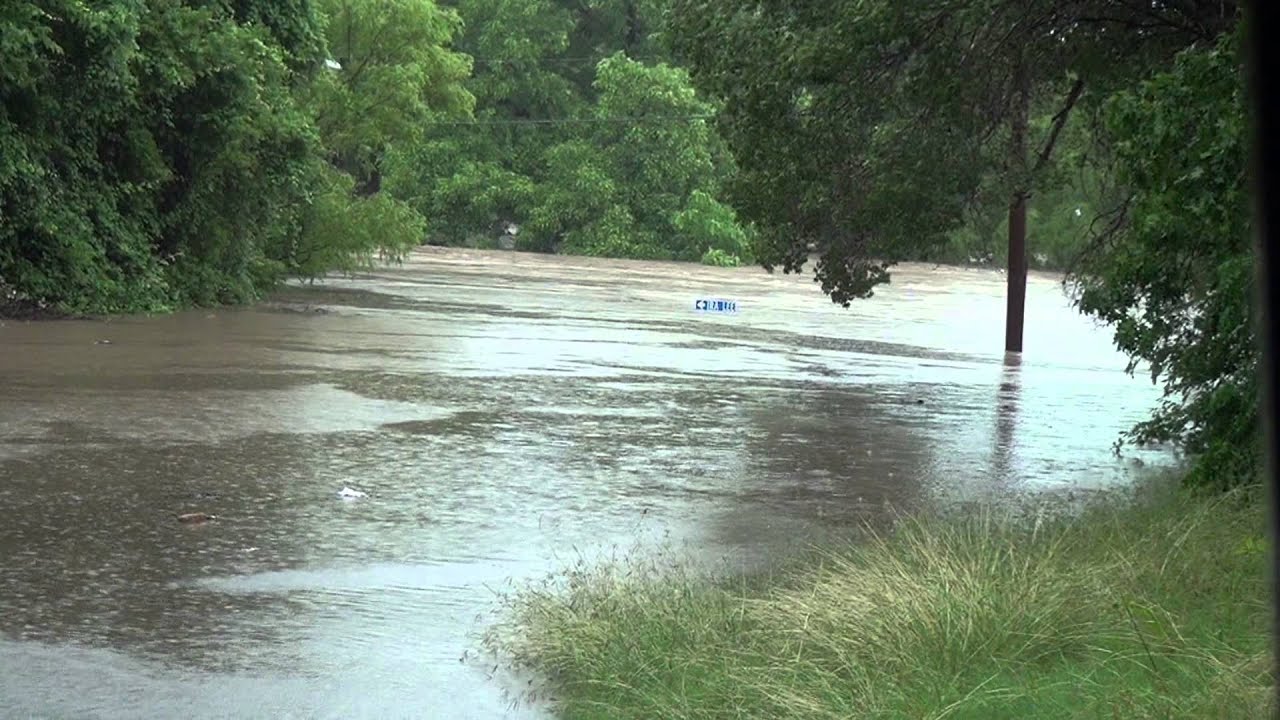 Salado Creek Flooding at Austin Hwy May 25, 2013 2 YouTube
