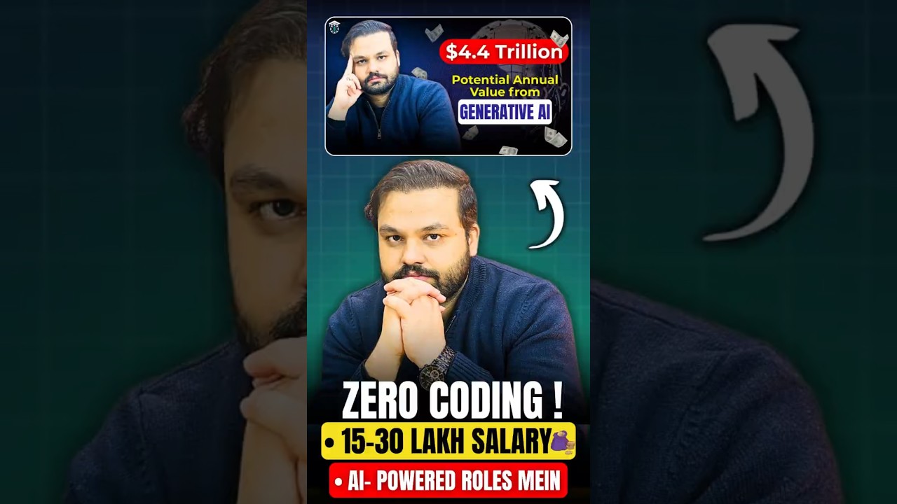 Zero Coding Se 15–30 Lakh Salary? AI Jobs Explained by Raja Hammad