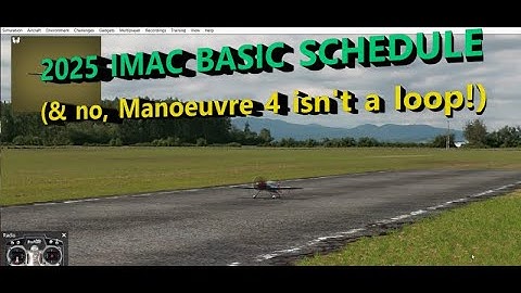 A demo of the 2025 IMAC Basic Schedule by Model Plane Training
