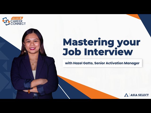 Mastering Your Job Interview