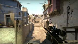 CSGO Noscope Flash Through Smoke!