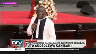Ruto akosolewa kanisani JCC Mombasa