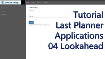 04 Constology | Creating Lookahead Programme | Collaborative Planning Tutorial