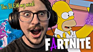 WELCOME, OUR ALIEN OVERLORDS! | FORTNITE x SIMPSONS LIVE EVENT + TRAILER REACTION (and episode?!)