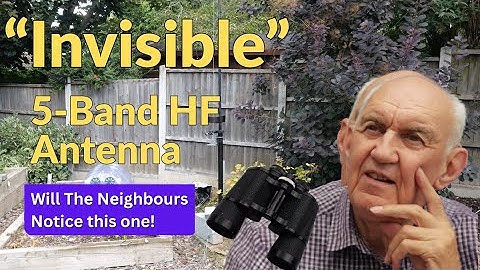 "Invisible" HF Vertical Ham Radio Antenna - 13ft Vertical