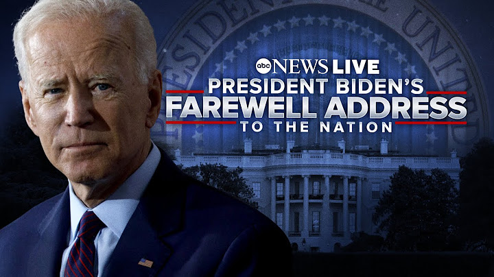 LIVE: President Joe Biden delivers farewell address to the nation