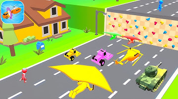 Shape Shifting 🚗🚲🚁 All Levels Gameplay Walkthrough Android,iOS Max Level 54