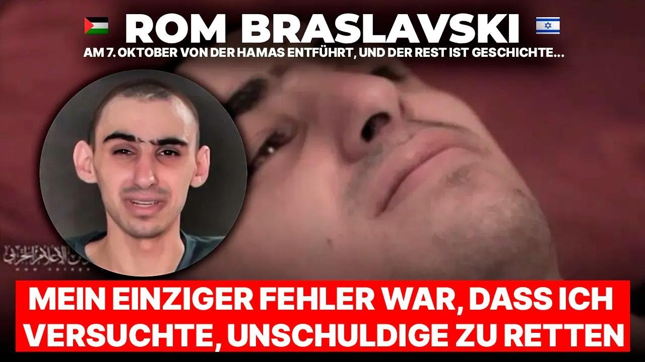 Sieh dir an, wie Rom Braslavski nach seiner Entführung durch die Hamas um sein Leben fleht