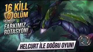 Tek Atan Helcurt: Farklı Rotasyon, Doğru Oyun! 😈 #mlbb #helcurtgameplay