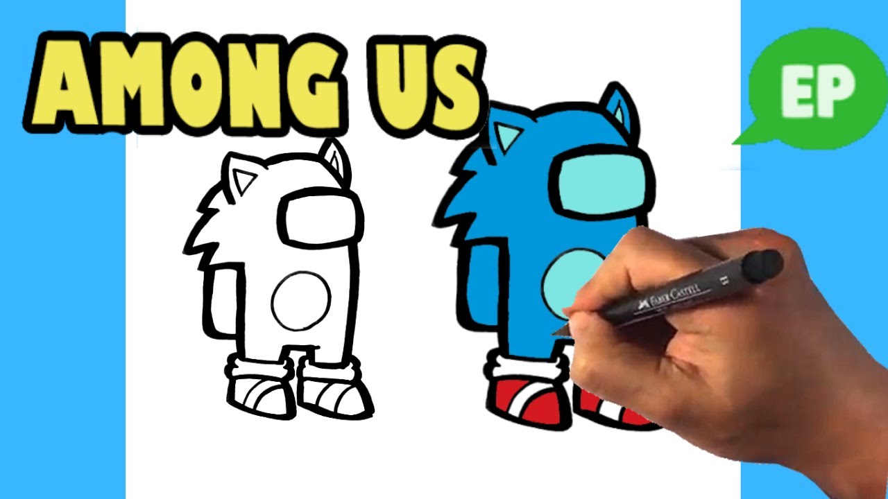 50 Coloring Pages Among Us Sonic  Latest Free