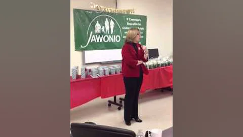 Jawonio CEO Jill Warner speaking at December 2012 ...