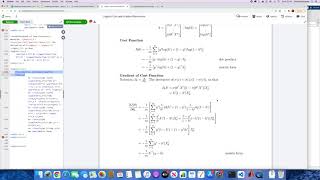 Deriving Regularized Logistic Cost and Grad