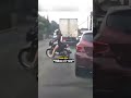 Road Rage Female Biker Hits Driver's Side Mirror