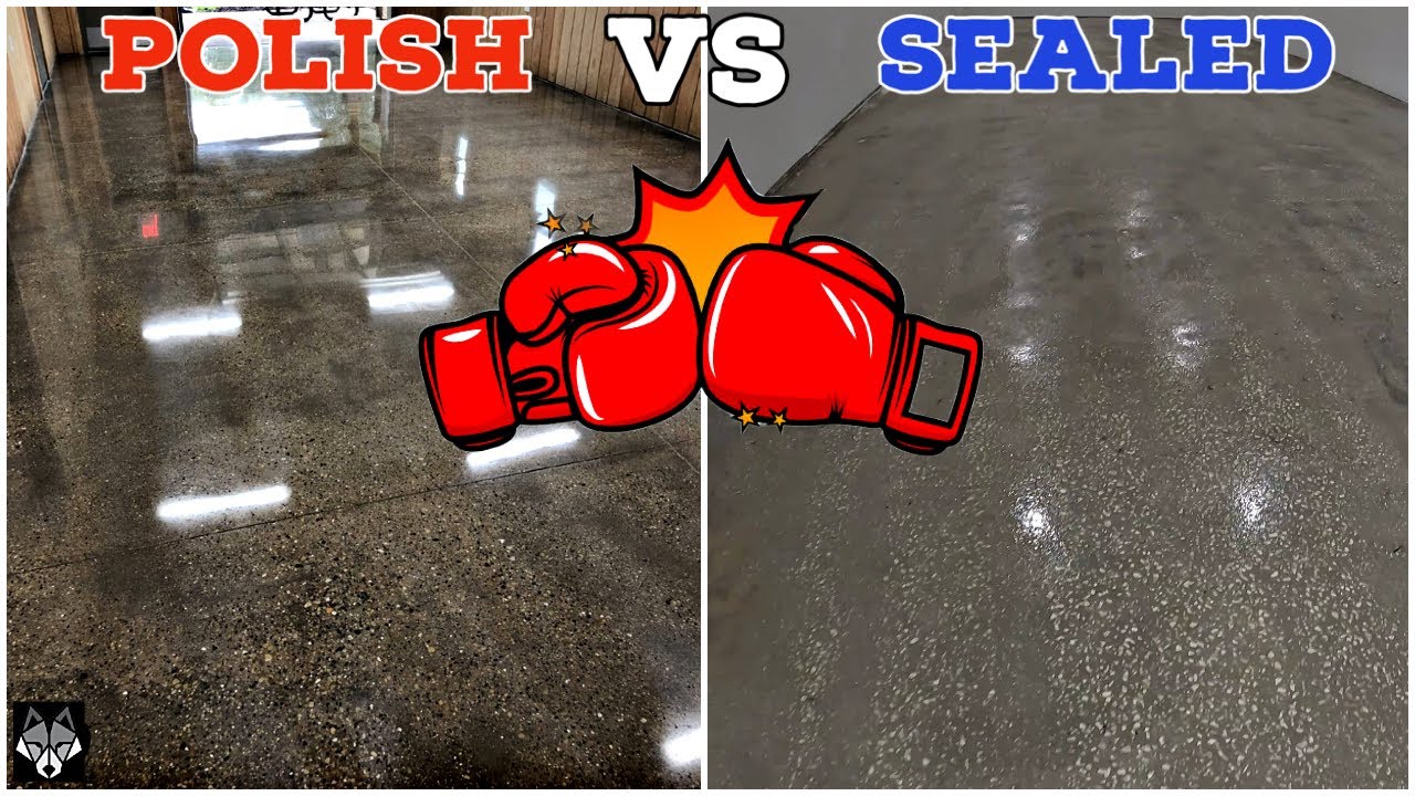 Полированные бетонные полы и шлифованные герметиком: что лучше?