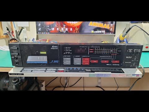AIWA AD-F660 (2) first start before repair. - YouTube