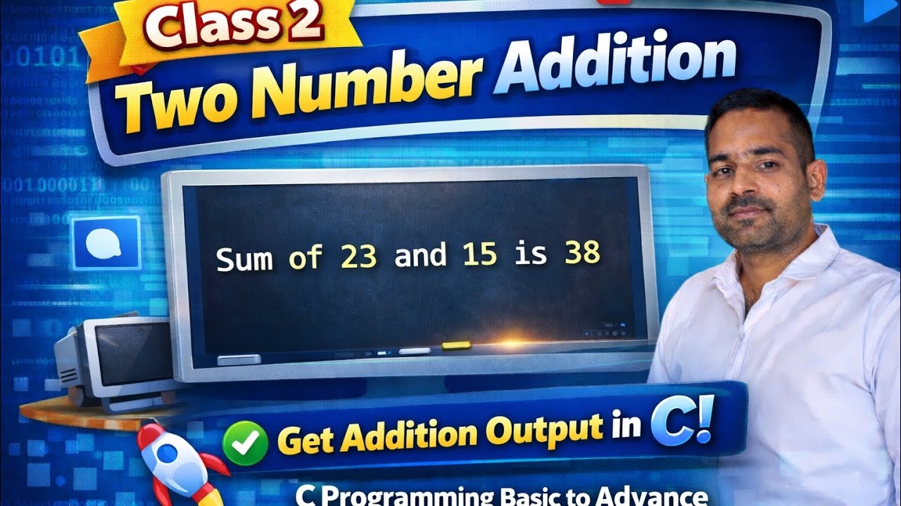 Two Number Addition in C | C Programming for Beginners in Code::Blocks