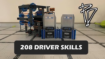 208 Points Driver Skills - VEX IQ Rapid Relay I Paradigm Robotics