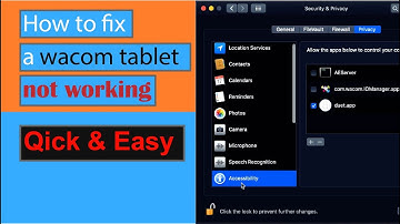 How to fix Wacom tablet not working for MacBook pro