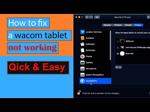 How to fix Wacom tablet not working for MacBook pro