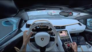 POV Screaming Straight Pipe SVJ Day / Night Drive In Dubai