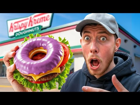 Krispy Kreme Burger Donut