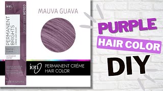 ION muava guava permanent brights hair dye + review