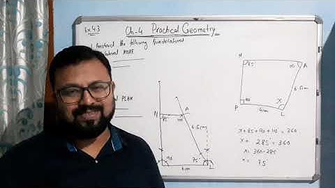 Class 8 Chapter 4 Practical Geometry/ Exercise 4.3/ Q.1 i) and ii)/ ncert.mp4