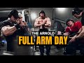 Arm day with the hosstile team  sam sulek jacob robichaux  nick justice  2024 arnold