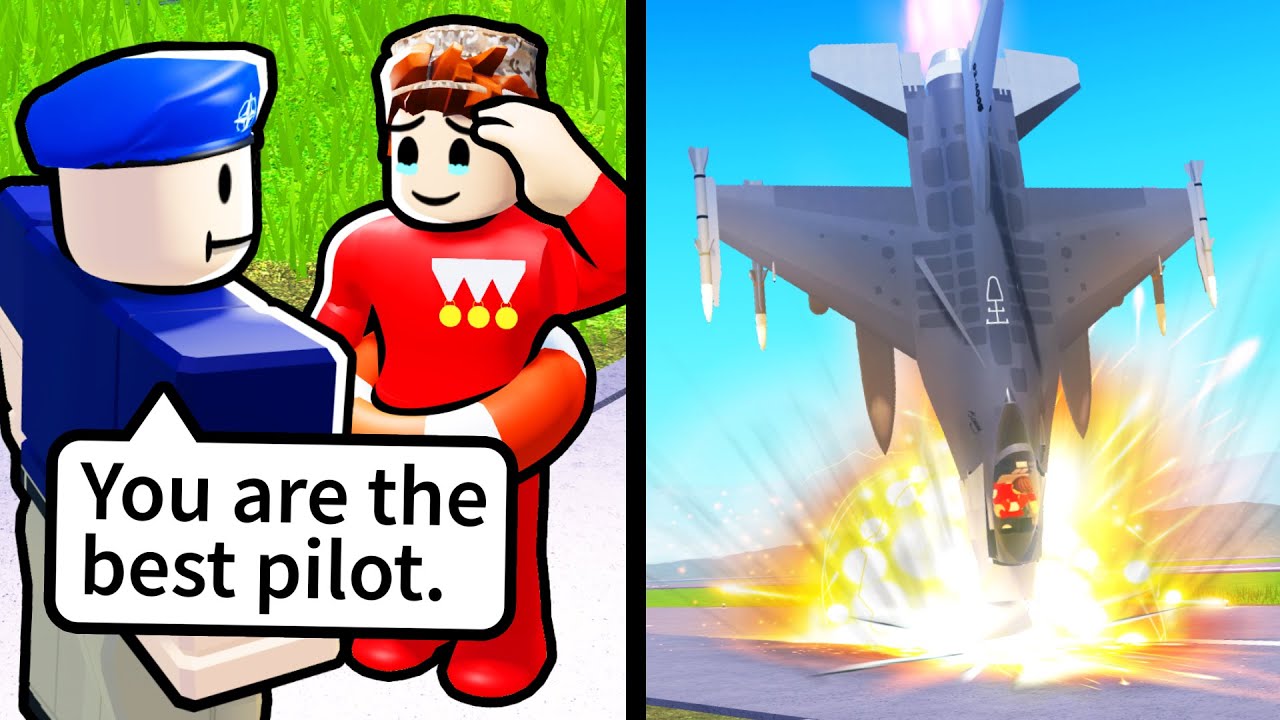 Roblox profile picture of a soldier in a jet