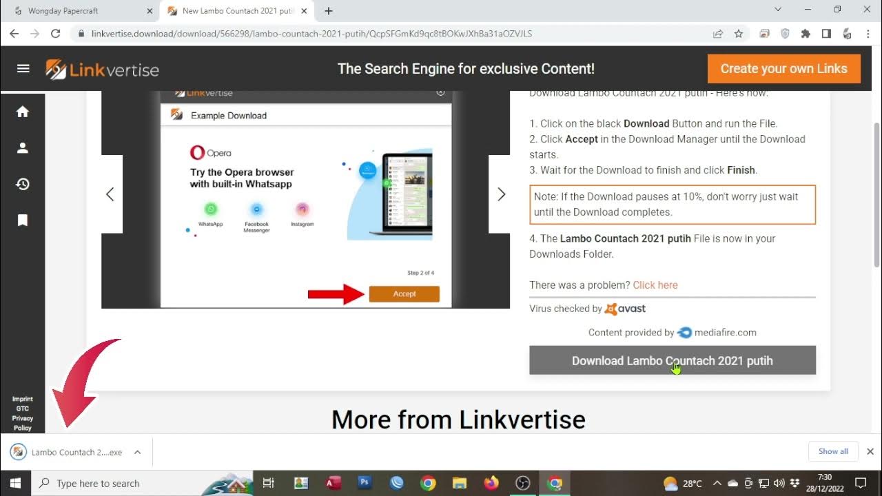 How to download at linkvertise - YouTube