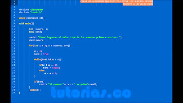 ciclo for -- visual C++ (numeros primos)