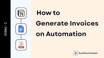 How to Automate Invoice PDFs for your business with AutoDocCreator (Google Docs and Notion Demo)