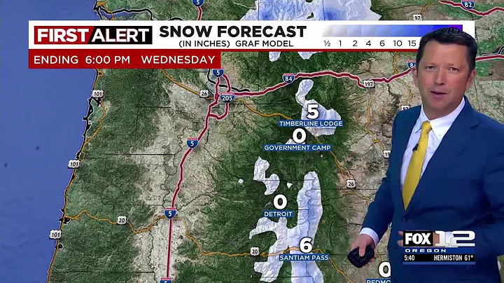 First Alert Tuesday evening FOX 12 weather forecast (3/26)