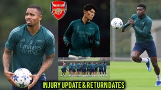 🚨Latest Arsenal injury news and return dates | Jesus, Partey, Zinchenko \& Tomiyasu latest | boost🔥🔥
